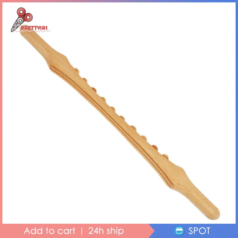 [Prettyia1] Gậy Mát Xa Gua Sha Bằng Gỗ Giúp Thư Giãn Cơ Bắp