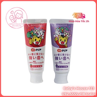 Kem Đánh Răng Cho Bé Sunstar Nội Địa Nhật - Tuýp 70g