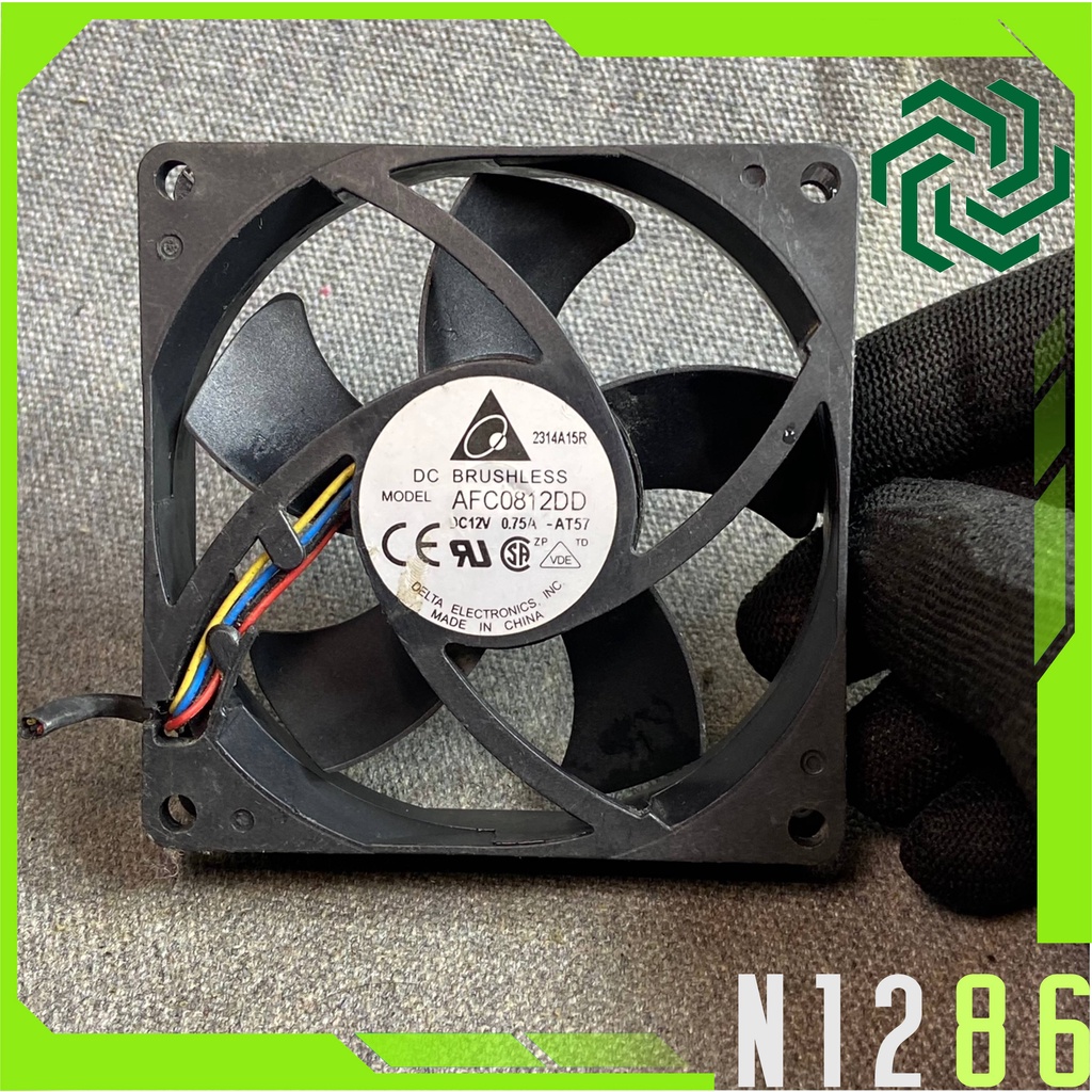 QUẠT 8 CM DELTA 12V 0.75A . GIÓ MẠNH  AFC0812DD