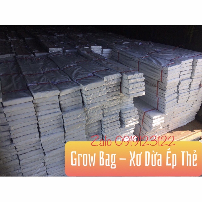 TÚI TRỒNG CÂY- GROW BAGS XƠ DỪA ÉP THẺ