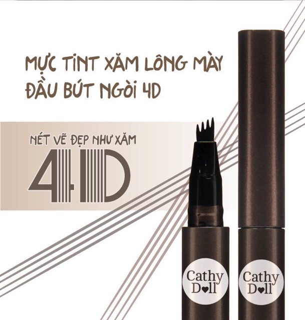 Bút xâm mày cathy doll real brow 4D tattoo | BigBuy360 - bigbuy360.vn