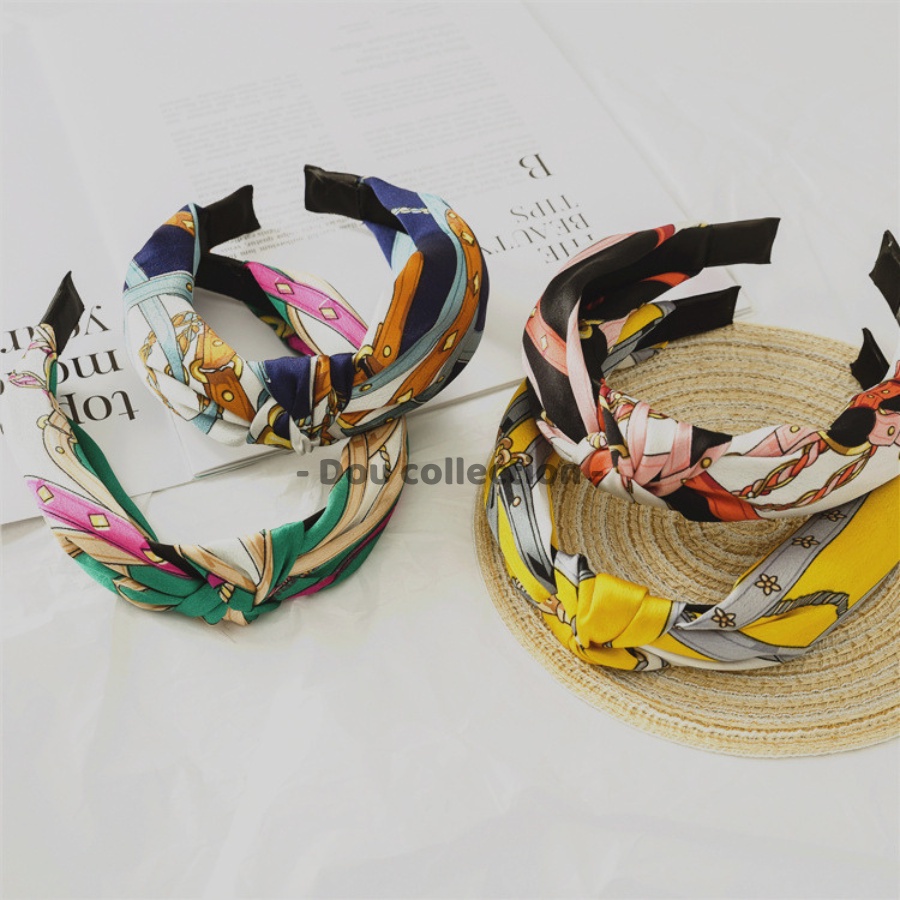 Băng đô cài tóc  nữ đẹp lụa satin sang trọng gọng nhựa phong cách Hàn Quốc nhiều màu - Mã CT016