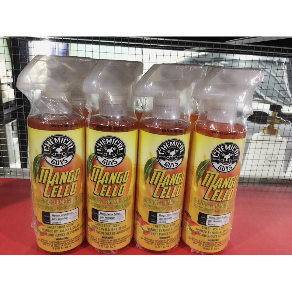 Dung dịch xịt khử mùi oto hương xoài chanh 473ml - CHEMICAL GUYS MANGOCELLO AIR FRESHENER