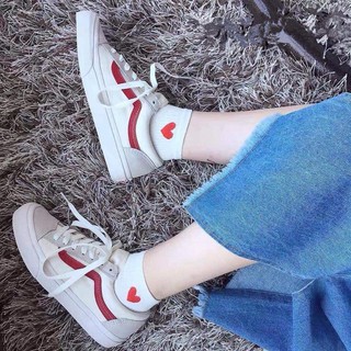 Giày Thể Thao Vans Old School Style Kẻ Đỏ