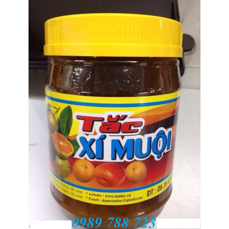 Mứt tắc xí muội Tấn Lộc 900g pha trà tắc cưc ngon
