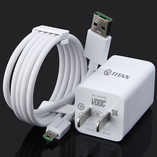 BỘ CỐC VÀ CÁP SẠC NHANH VOOC 4.0 CỔNG MICRO USB CHO ĐIỆN THOẠI OPPO TITAN CB11  - HÀNG CHÍNH HÃNG