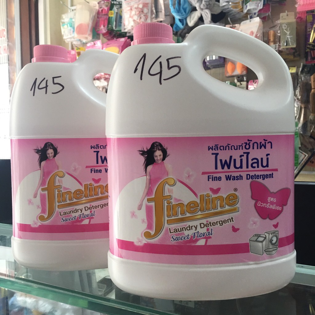 Nước giặt xả FineLine can 3000ml Thái Lan (màu hồng)