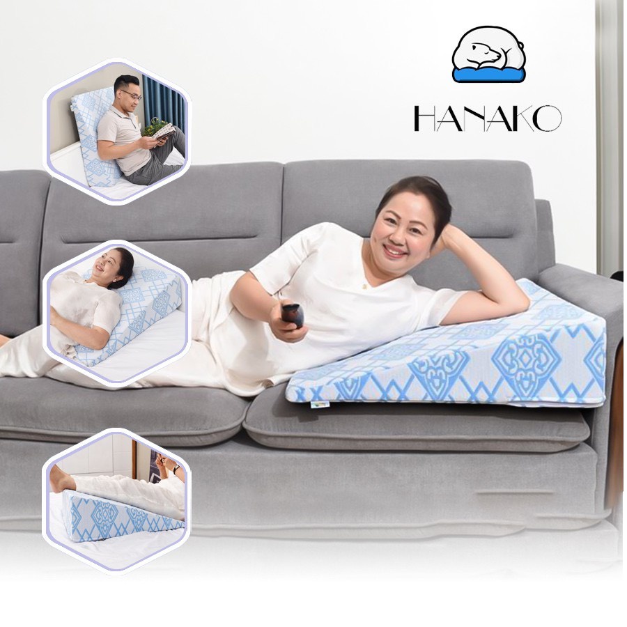 HANAKO-GỐI CHỐNG TRÀO NGƯỢC NGƯỜI LỚN CAO 16CM CHẤT LIỆU PU FOAM