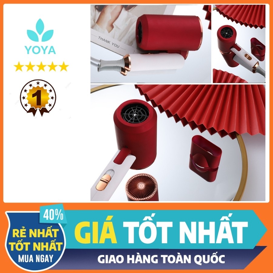 (Hot) Máy Sấy Tóc Siêu Sành Điệu LIENMEI 1200W Có thể gập gọn