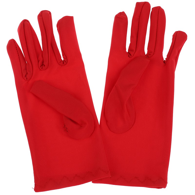 Găng Tay Satin Ngắn Trơn Mịn Trang Trọng Cho Nữ