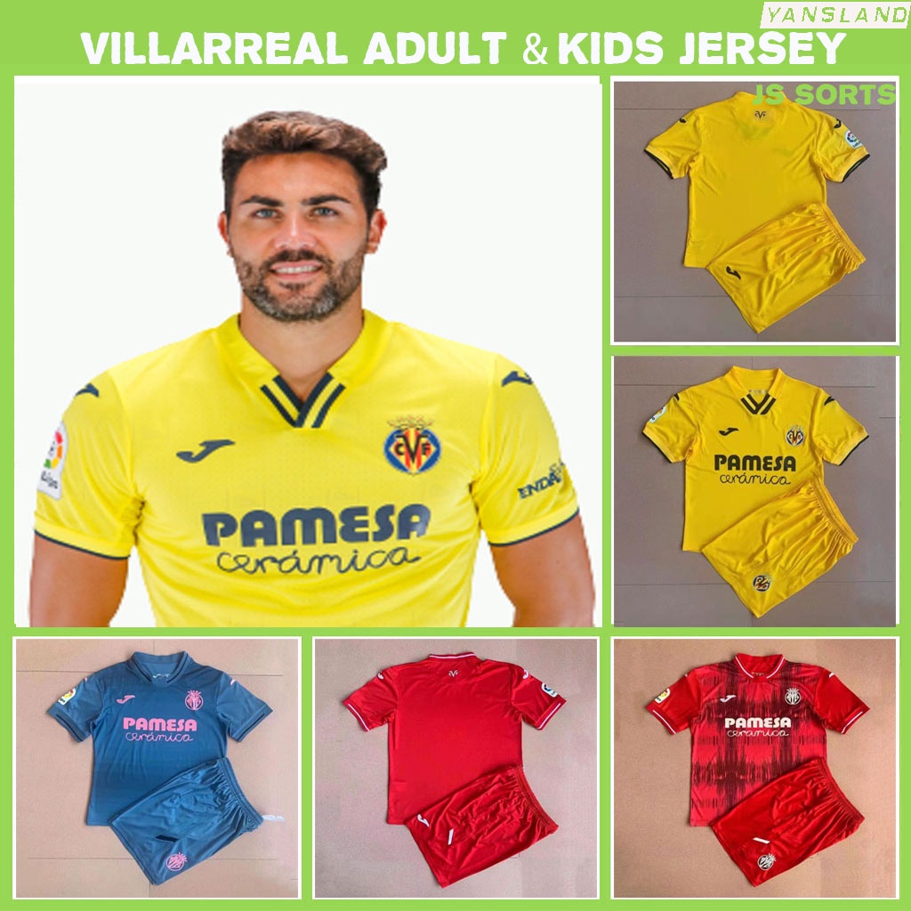 Áo Bóng Đá Đội Tuyển Villarreal jersey Dành Cho Trẻ Em Và Người Lớn