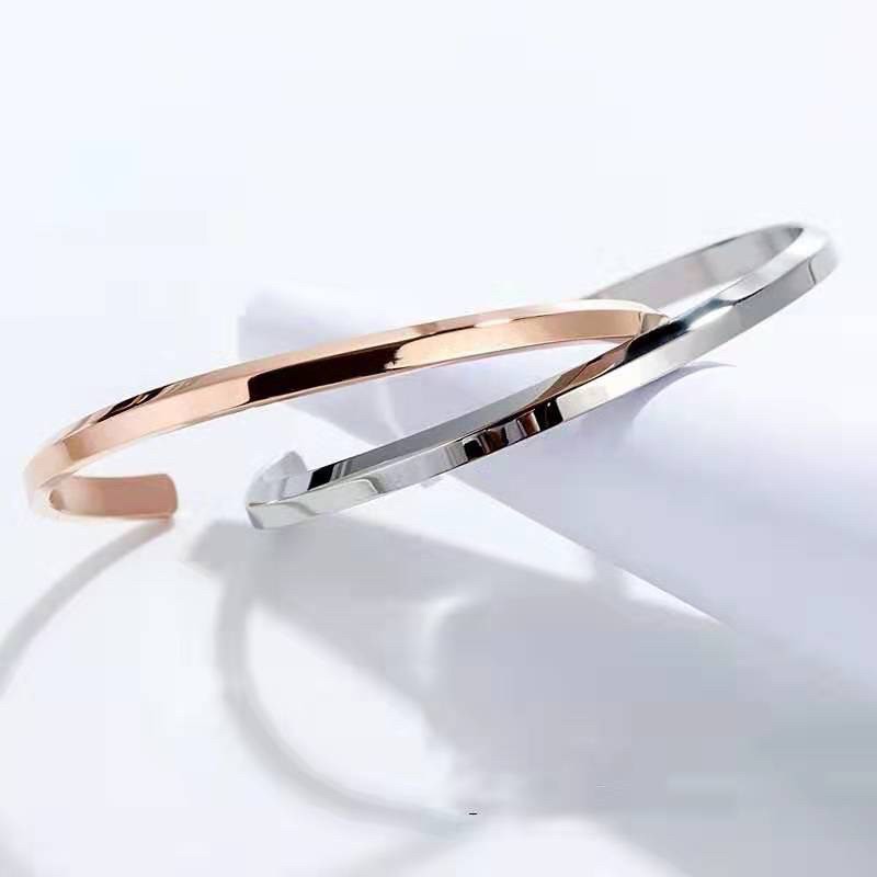 [Mã FAMAYFA giảm 10K đơn 50K] [GIÁ HUỶ DIỆT] VÒNG TAY CLASSIC CUFF UNISEX CẶP ĐÔI THÉP KHÔNG GỈ - BẢO HÀNH 365 NGÀY