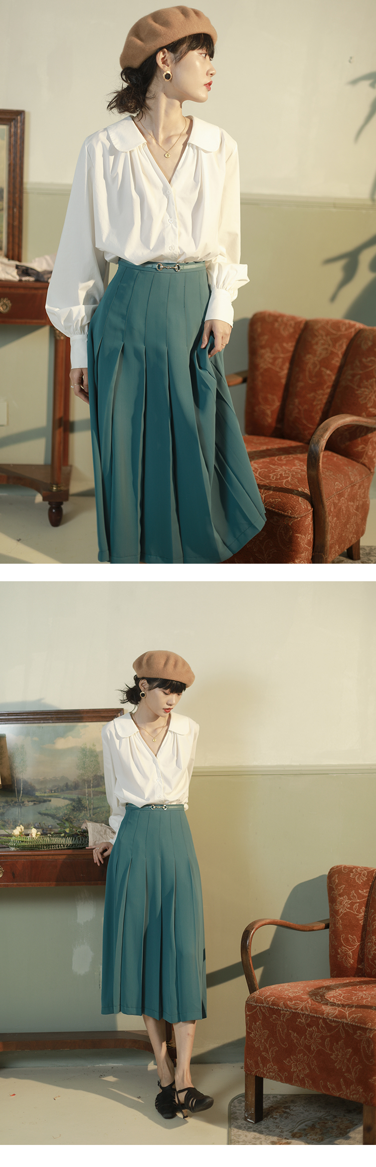 Áo Sơ Mi Nữ Tay Dài Cổ Chữ V Thời Trang | BigBuy360 - bigbuy360.vn