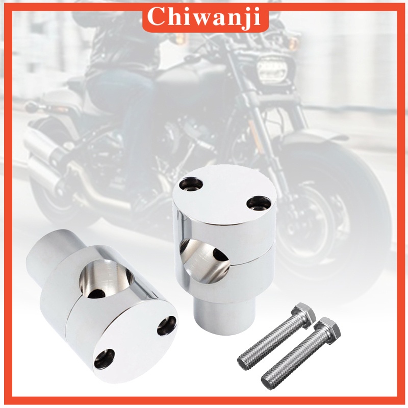 1 Cặp Phụ Kiện Nâng Tay Lái Xe Máy Harley Màu Đen 25mm