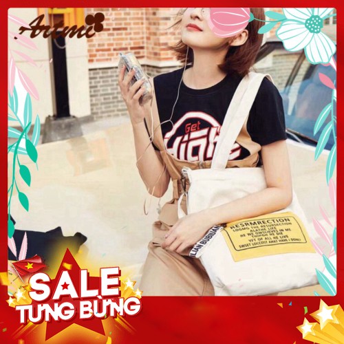 [FREE SHIP]  Túi Tote Đi Học - Túi Hộp - Q.ỉn Store - Q.ỉn Store