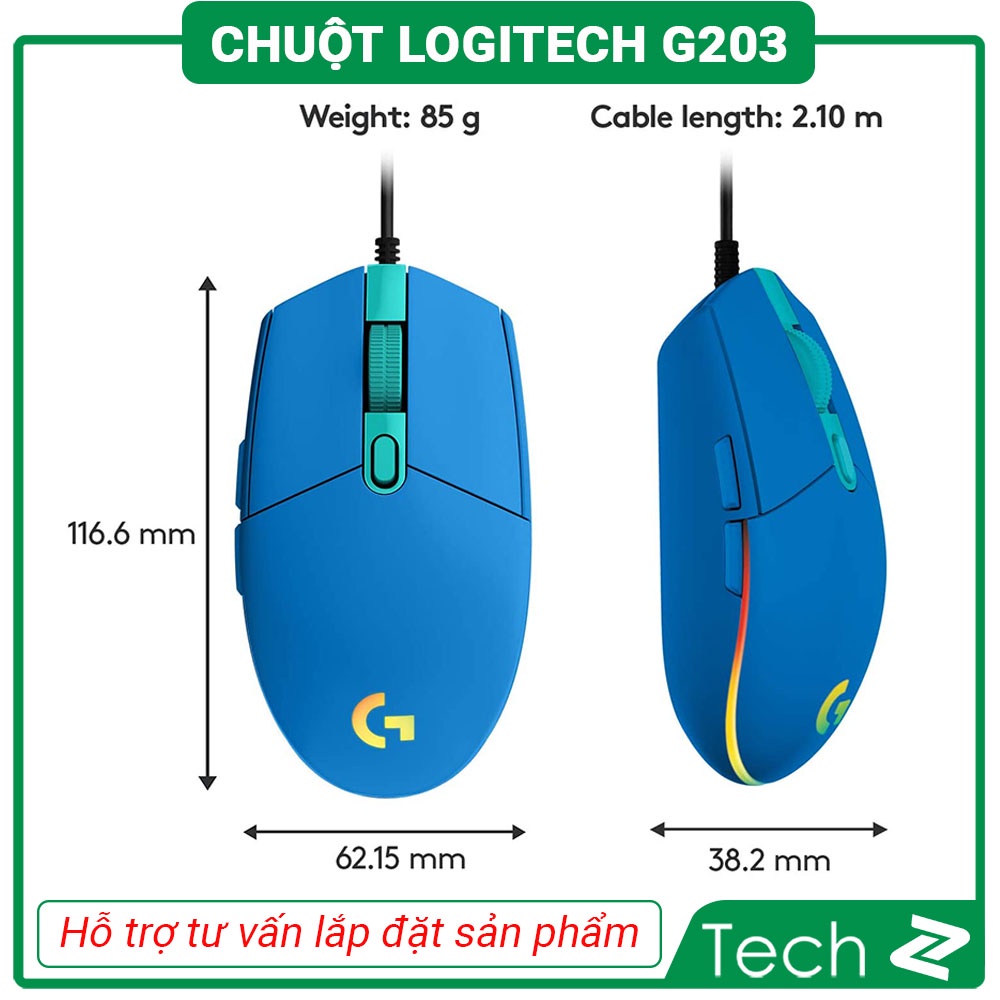 Chuột Gaming Logitech G203 LightSync