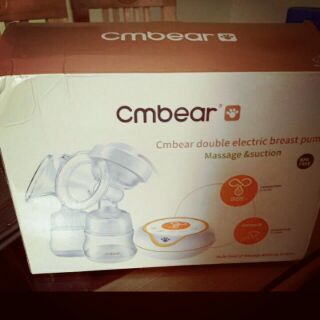 Máy hút sữa điện đôi cmbear kèm 2 bình