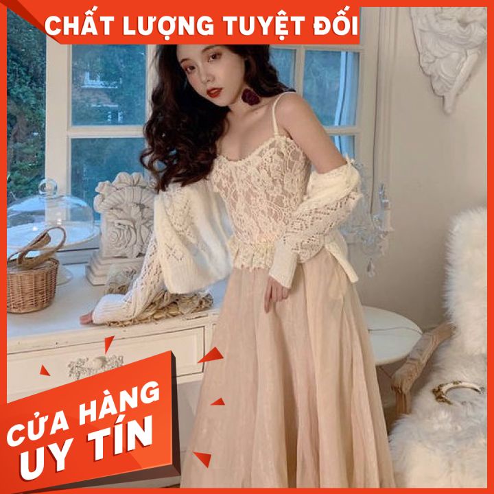 SET Đầm Ren 3 Món Siêu Gợi Cảm