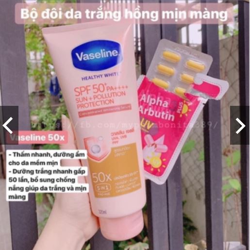 DƯỠNG THỂ VASELINE 50X THAILAND CHÍNH HÃNG