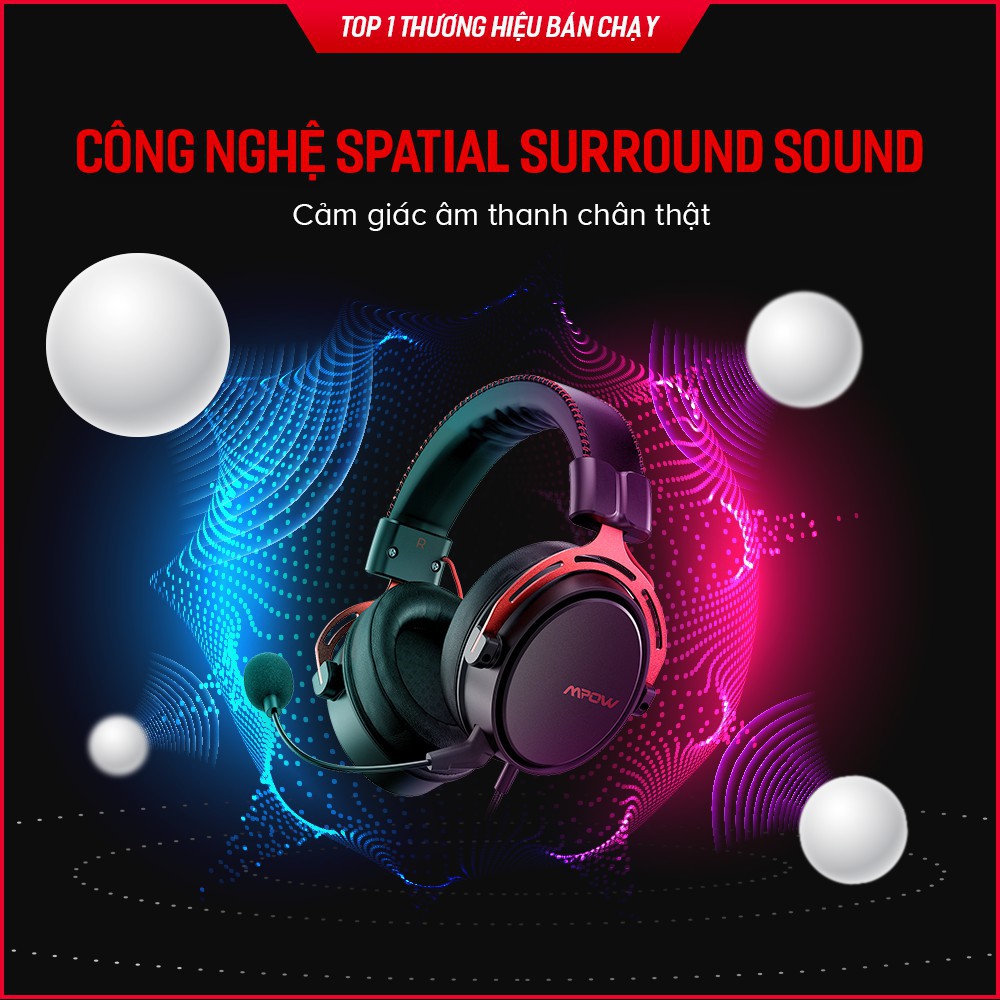 【Giao hàng nhanh】Tai Nghe Gaming MPOW Air SE BH439A Âm Thanh Vòm 360 Độ, Bass Tăng Cường, Mic Chống Ồn - BH 24 Tháng