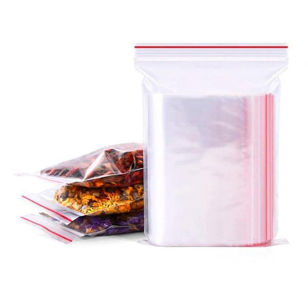 100gr Túi zipper chỉ đỏ BHA loại đẹp Bấm vào chọn size