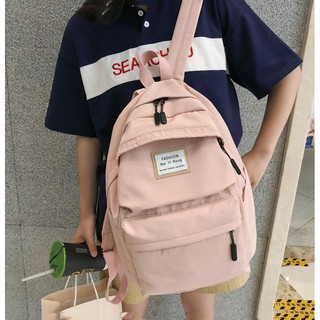 balo nữ thời trang ulzzang, chất liệu vải dù chống nước, kích thước A4, chống bám bẩn