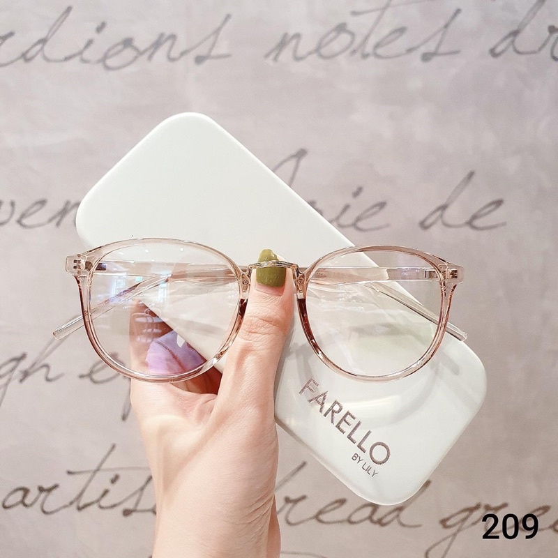 Mắt kính gọng dẻo hàn quốc 209 unisex nam nữ cute