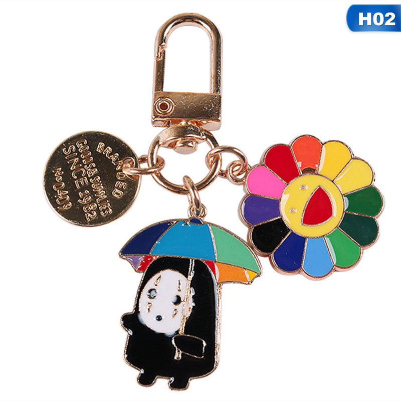 flowersqueen Móc Khóa Hoạt Hình Nhiều Màu Đáng Yêu