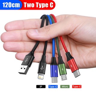 CÁP SẠC LIGHTNING - TYPE C - MICRO BASEUS RAPID 3.5A 4 IN 1 CHÍNH HÃNG