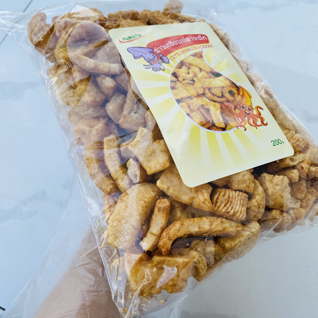 [Mã 229FMCGSALE giảm 8% đơn 500K] BÁNH SNACK MỰC THÁI LAN 200 GRAM