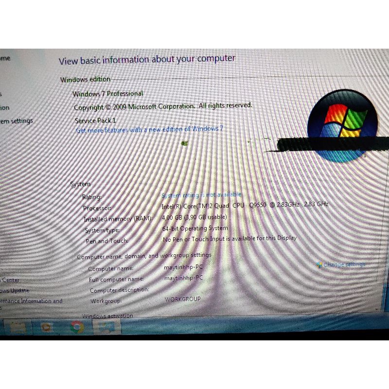 Cpu q8200 Q9550 sk 775