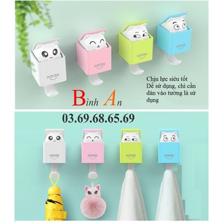 Móc dán treo tường hình mèo con lười biếng M-C001 (giao màu ngẫu nhiên)