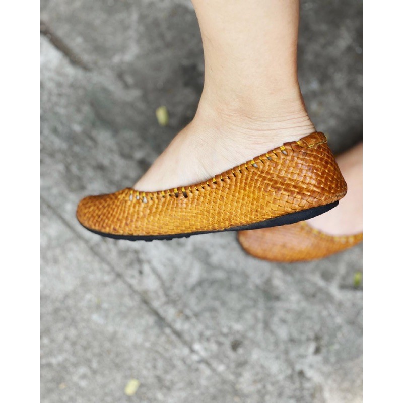Giày da đan da thật hiệu regal size 36