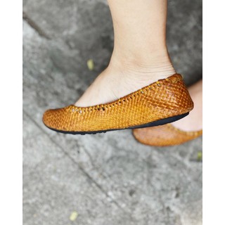 giày da đan da thật hiệu regal size 36