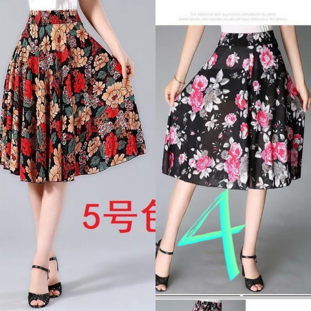 Chân váy xòe dài