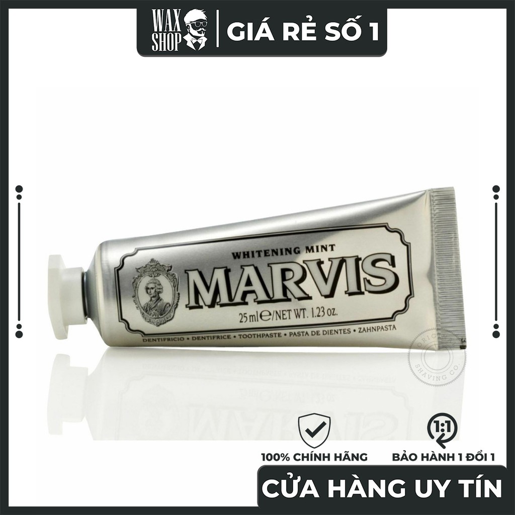 Kem Đánh Răng Whitening Mint - Marvis (Italia) 💥 [NỘI ĐỊA Ý]  💥 Giúp Làm Trắng Răng, Đánh Bật Mảng Bám.