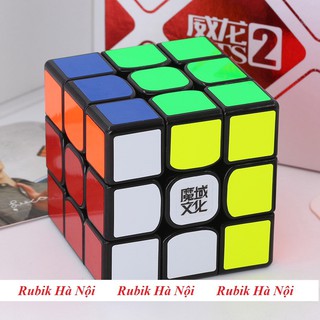 Rubik 3x3. Moyu Weilong GTSV2 Đen/Stickerless/Có Nam Châm
