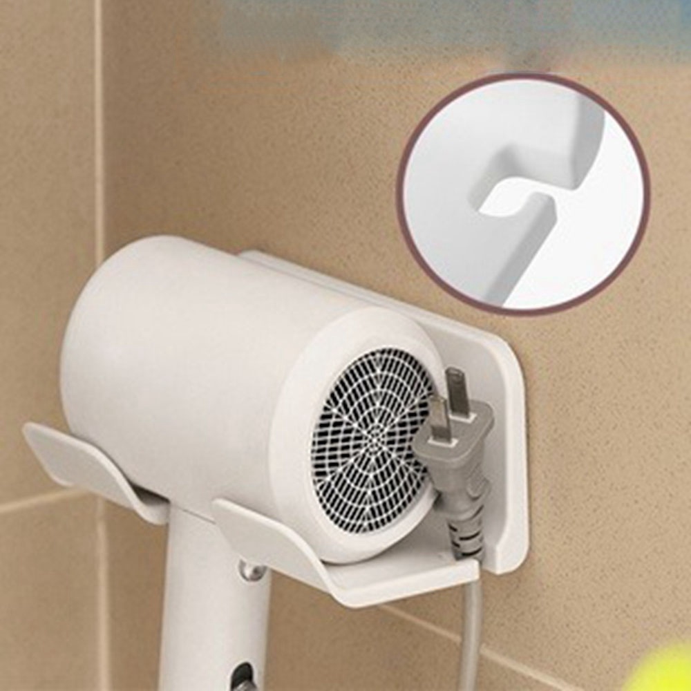 Giá Đựng Máy Sấy Tóc Đa Năng Dán Tường Không Cần Đục Lỗ Tiện Dụng Cho Nhà Tắm