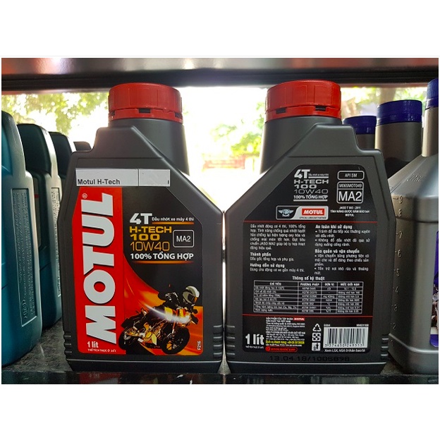 Motul H-tech 100 10w40 dầu nhớt cho xe máy (chính hãng)