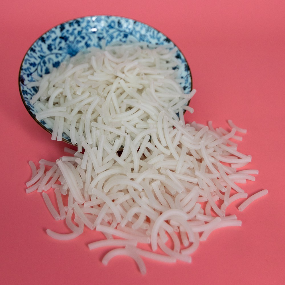 Nui gạo ống nhỏ Gói 200g/ nui tâm trắng / nui cho em bé