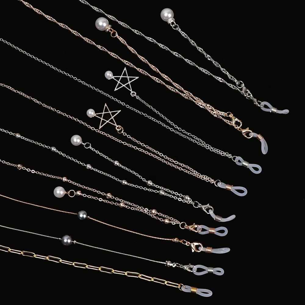 WATTLE Kính Đọc Sách Chống Trượt Đính Ngọc Trai Kim Loại Dành Cho Nam Và Nữ