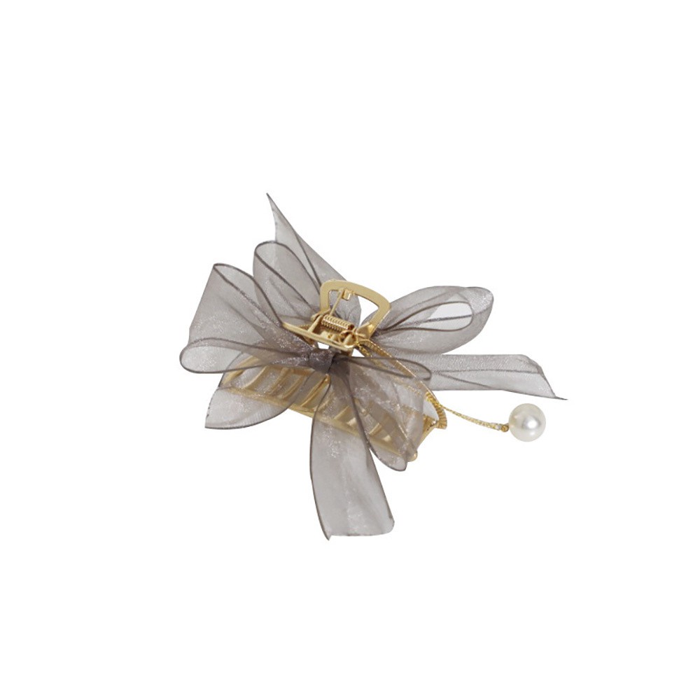 Kẹp Tóc Hình Nơ Phối Ren Thời Trang Hàn Quốc Cổ Điển Cho Nữ