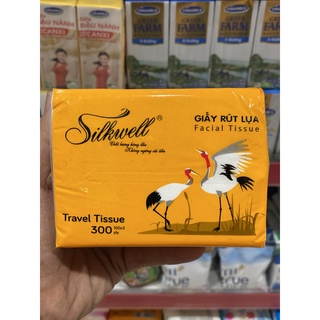 Combo 2 Gói Giấy rút Silkwell Sếu 100 tờ x 3 lớp hàng cao cấp
