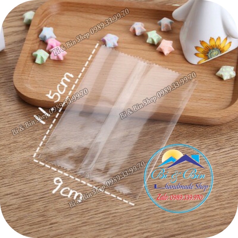 100 Cái Túi Bóng Kính Xếp Ly Đựng Hạt Cườm, Pha Lê, Phụ Kiện, Trang Sức Handmade