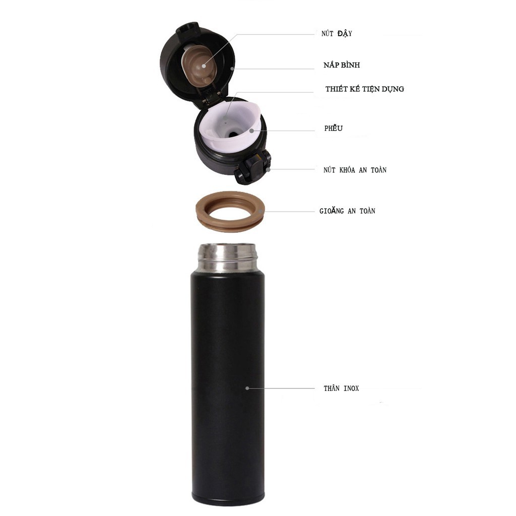 Bình nước inox nhân vật anime nhật bản