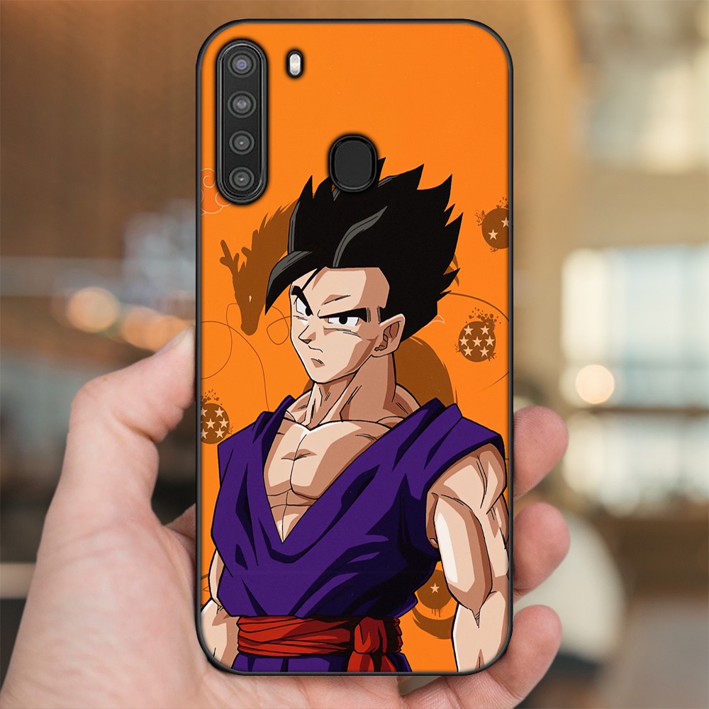 Ốp lưng Samsung A21 viền đen in hình Gohan Dragon Ball