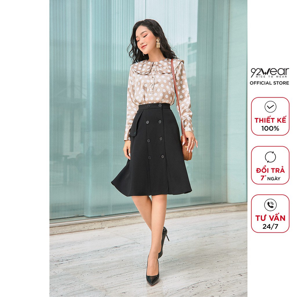 Chân váy dài công sở 92WEAR thanh lịch, tôn dáng phái đẹp JDA1895 | BigBuy360 - bigbuy360.vn