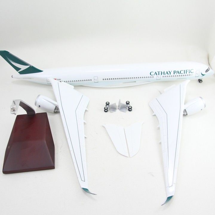 Máy bay mô hình tĩnh A350 Cathay Pacific 47cm có bánh xe và led