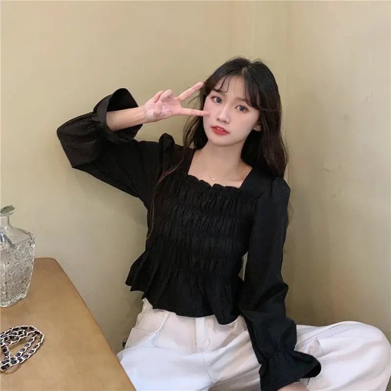 Áo voan BH kiểu cổ vuông dễ thương cho nữ