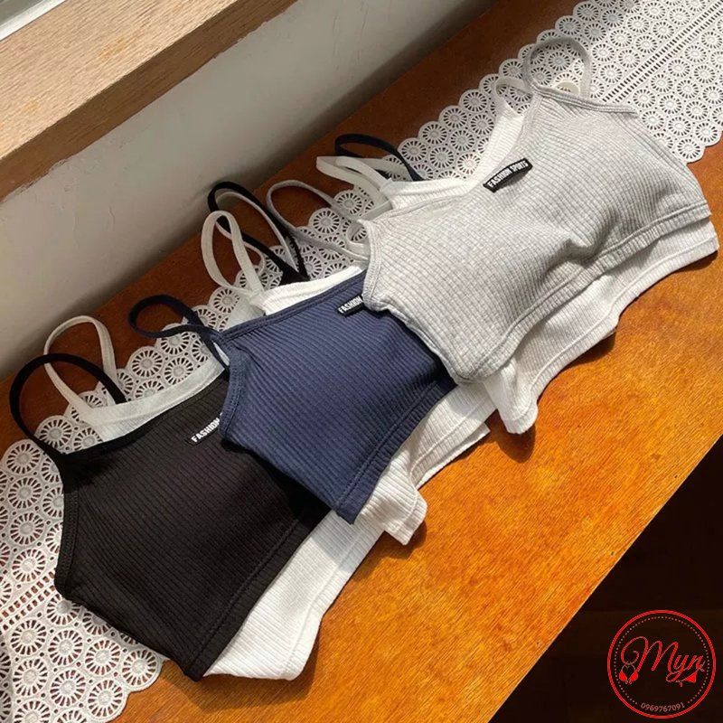 ÁO HAI DÂY CROPTOP PHỐI MÀU CÁ TÍNH FASHION SPORTS